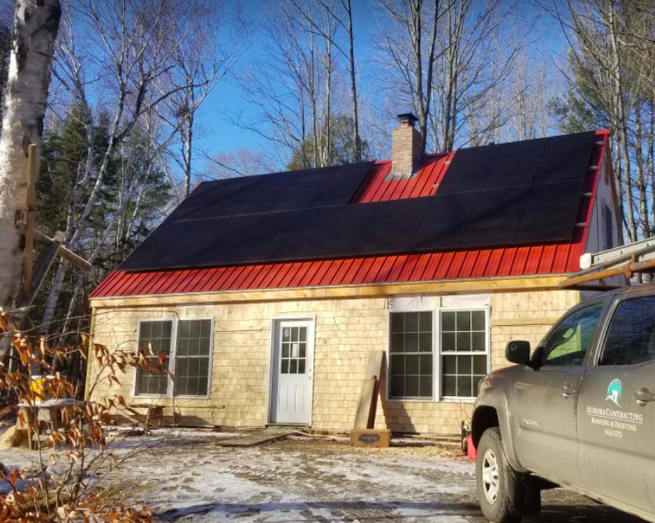 Solar roof mount off grid